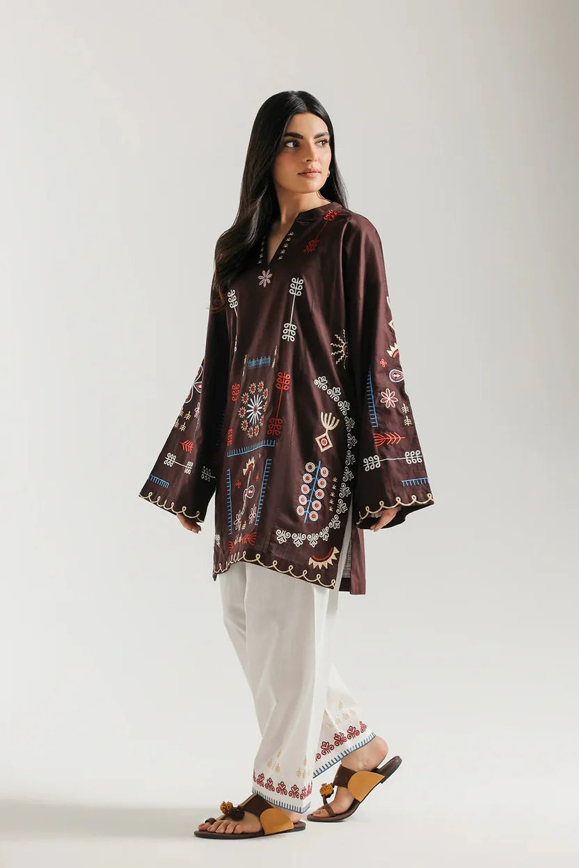 Cocoa Printed Lawn 2pc