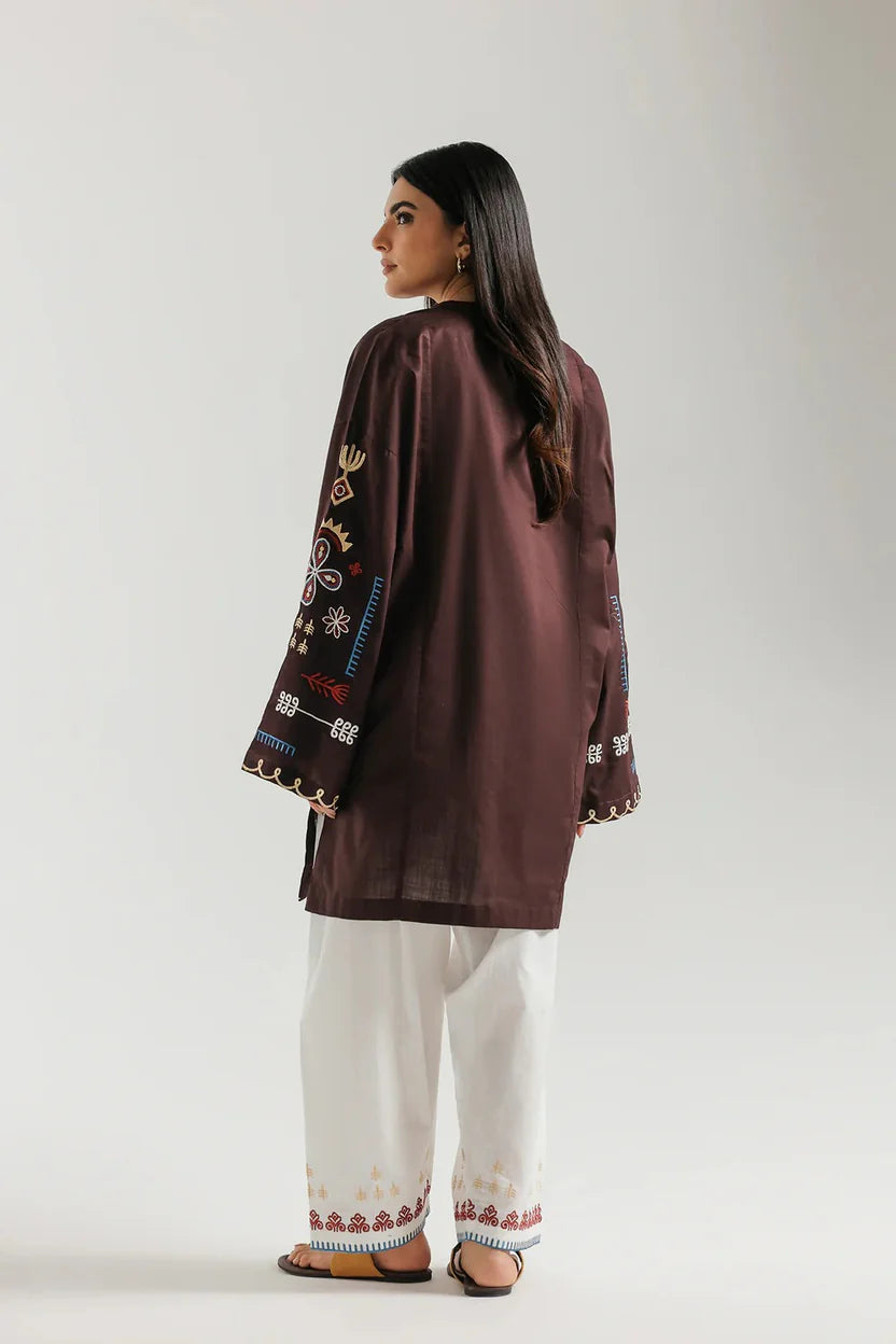 Cocoa Printed Lawn 2pc